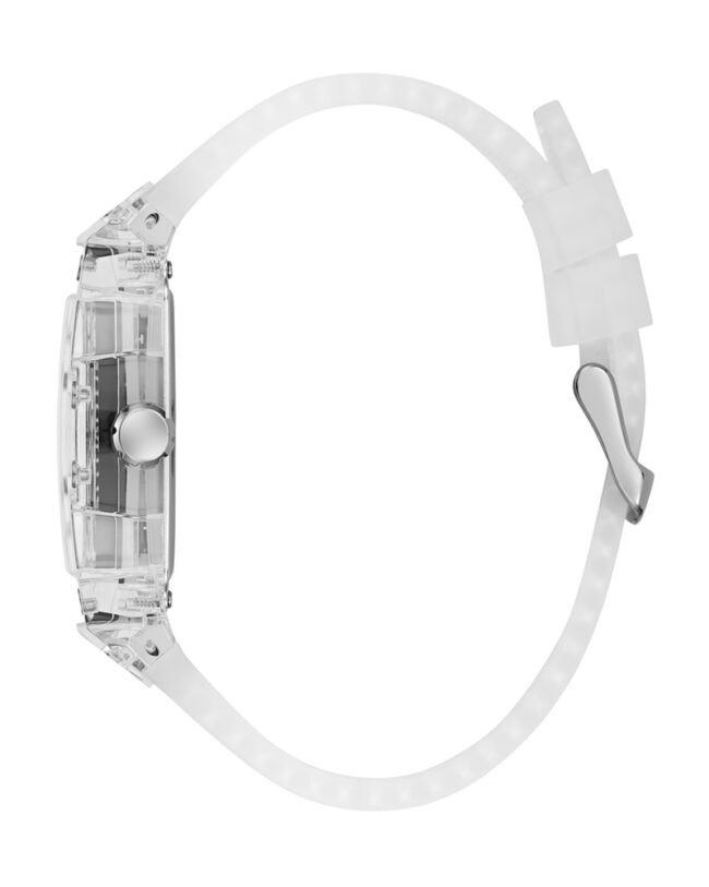 Guess Phoenix Translucent Silicone Strap Burgundy Dial Quartz Watch for Gents – GW0499G9 - Image 5