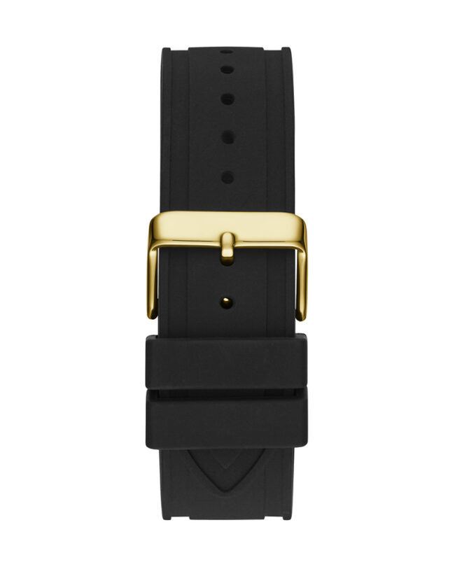 Guess Momentum Black Silicone Strap Black Dial Quartz Watch for Gents – GW0518G2 - Image 3