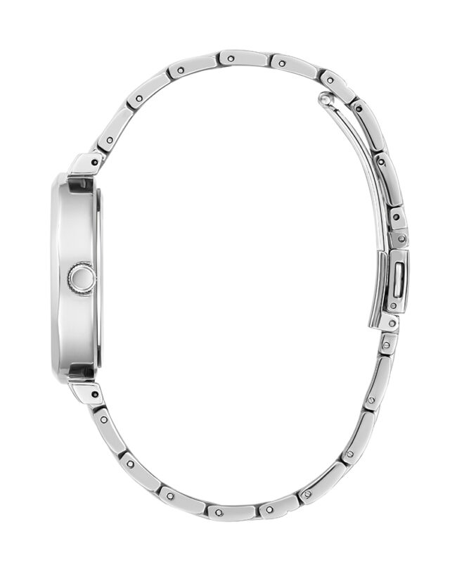 Guess Rumour Silver Stainless Steel Black Dial Quartz Watch for Ladies – GW0613L1 - Image 3