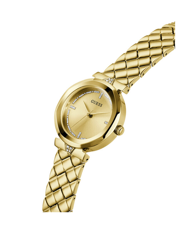 Guess Rumour Gold Stainless Steel Gold Dial Quartz Watch for Ladies – GW0613L2 - Image 5
