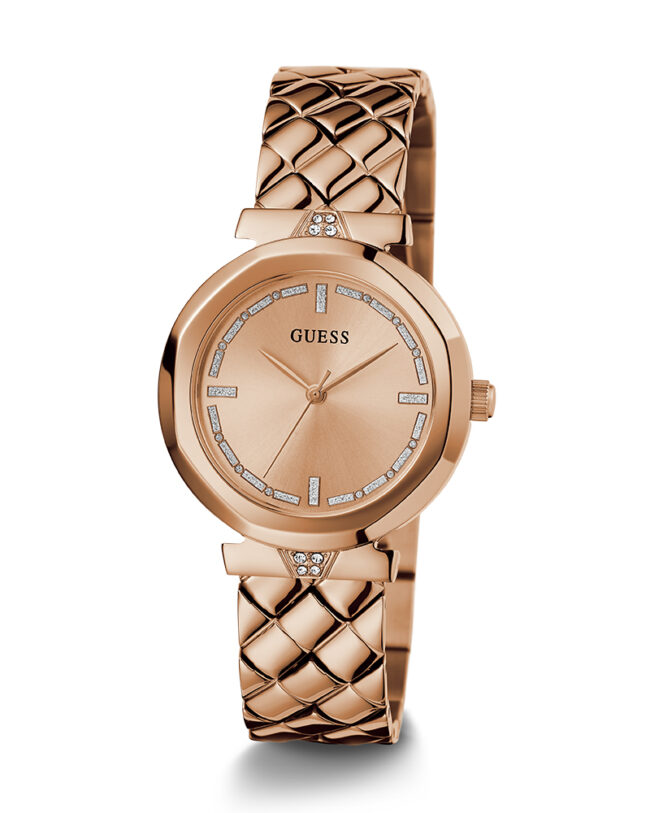 Guess Rumour Rose Gold Stainless Steel Rose Gold Dial Quartz Watch for Ladies – GW0613L3 - Image 3