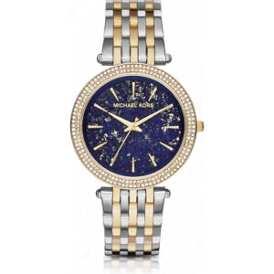 Michael Kors Darci Two-tone Stainless Steel Crystal Blue Dial Quartz Watch for Ladies – MK3401