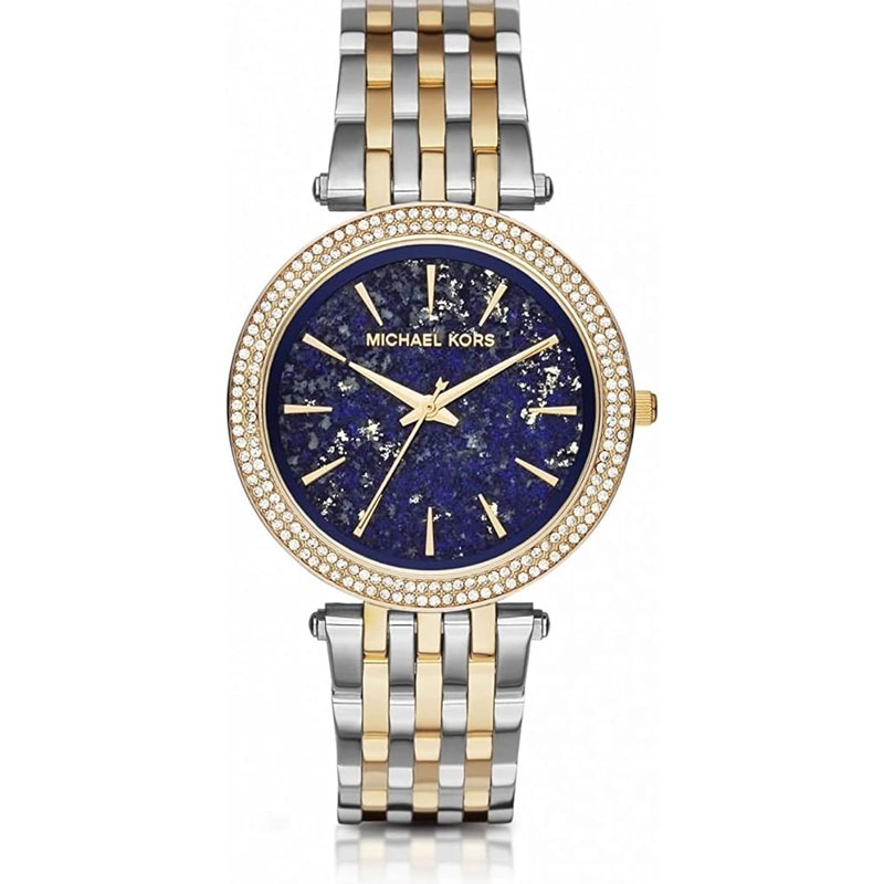Michael Kors Darci Two-tone Stainless Steel Crystal Blue Dial Quartz Watch for Ladies – MK3401