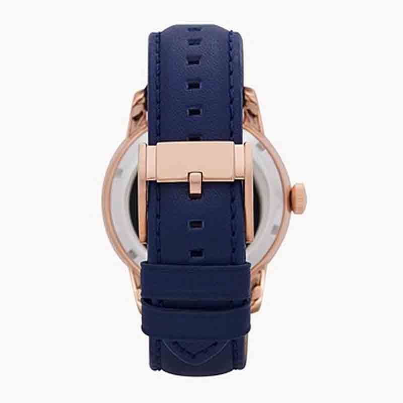 Fossil Townsman Blue Leather Strap Blue Dial Automatic Watch for Gents – ME1138 - Image 2