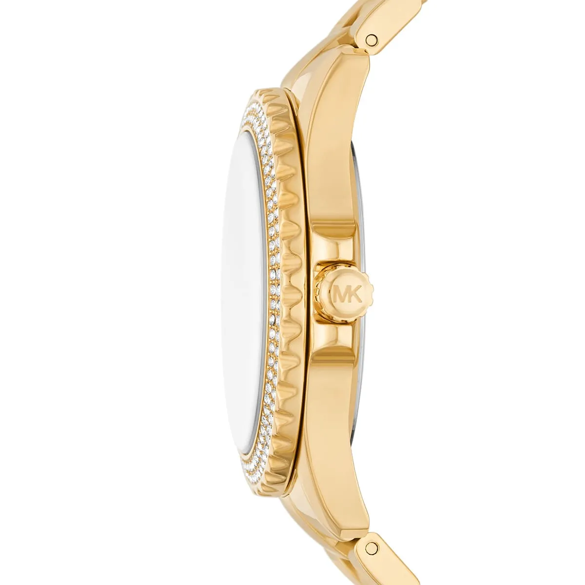 Michael Kors Everest Gold Stainless Steel Mother Of Pearl Dial Quartz Watch for Ladies – MK-7401 - Image 6