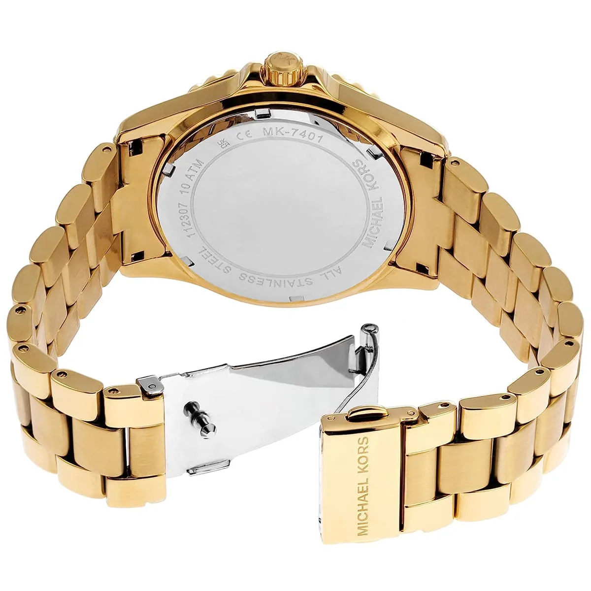 Michael Kors Everest Gold Stainless Steel Mother Of Pearl Dial Quartz Watch for Ladies – MK-7401 - Image 8