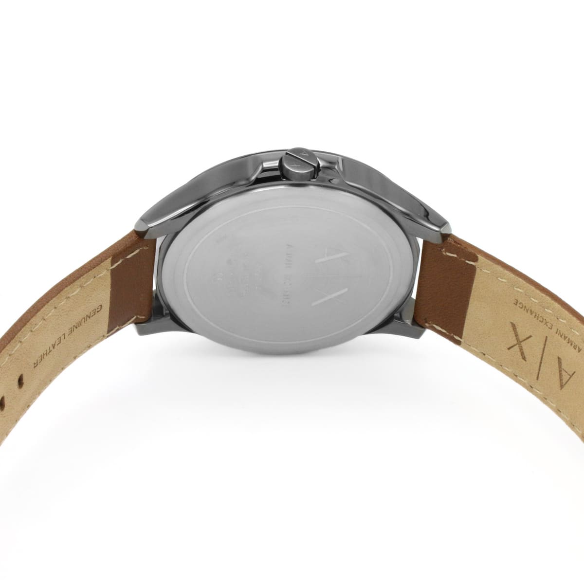Armani Exchange Hampton Brown Leather Strap Grey Dial Quartz Watch for Gents – AX2414 - Image 8