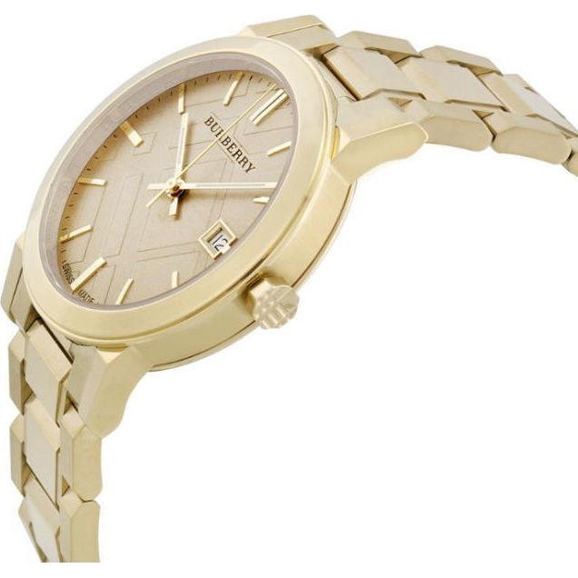 Burberry Gold Stainless Steel Gold Dial Quartz Unisex Watch – BU9033 - Image 2