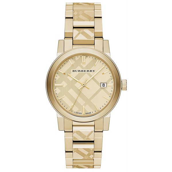 Burberry Gold Stainless Steel Gold Dial Quartz Watch for Gents – BU9038 - Image 2