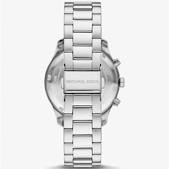 Michael Kors Silver Stainless Steel Silver Dial Chronograph Quartz Watch for Ladies – MK7413 - Image 2