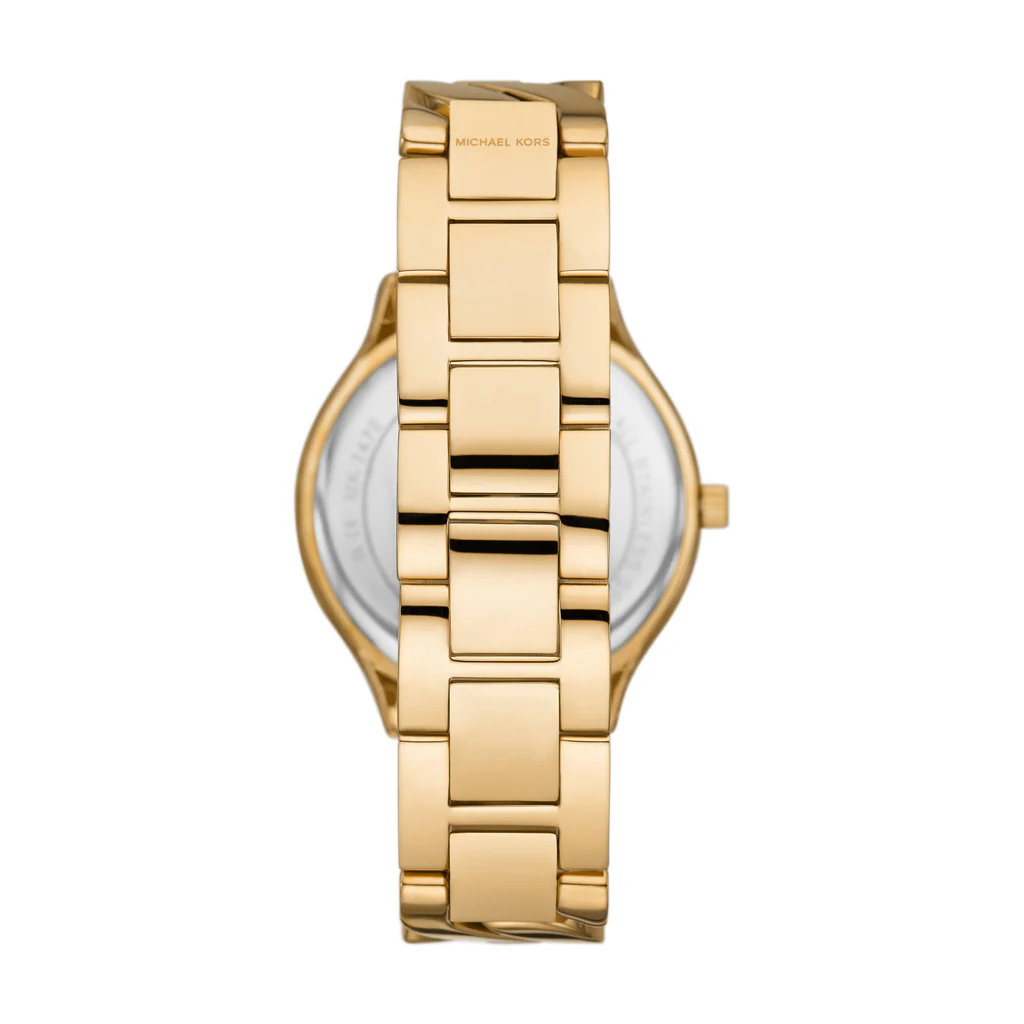 Michael Kors Tibby Gold Stainless Steel Gold Dial Quartz Watch for Ladies – MK-7292 - Image 4