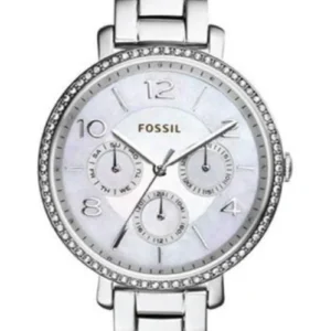 Fossil Jacqueline Silver Stainless Steel Mother Of Pearl Dial Quartz Watch for Ladies – ES3755