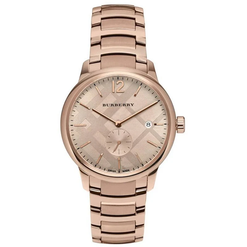 Burberry The Classic Rose gold Stainless Steel Rose Gold Dial Quartz Watch for Gents – BU10013