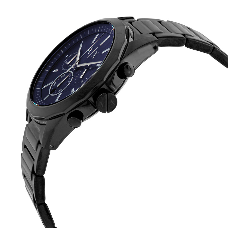 Armani Exchange Black Stainless Steel Black Dial Chronograph Quartz Watch for Gents – AX2639 - Image 3