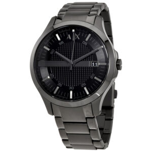 Armani Exchange Black Stainless Steel Black Dial Quartz Watch for Gents – AX7101