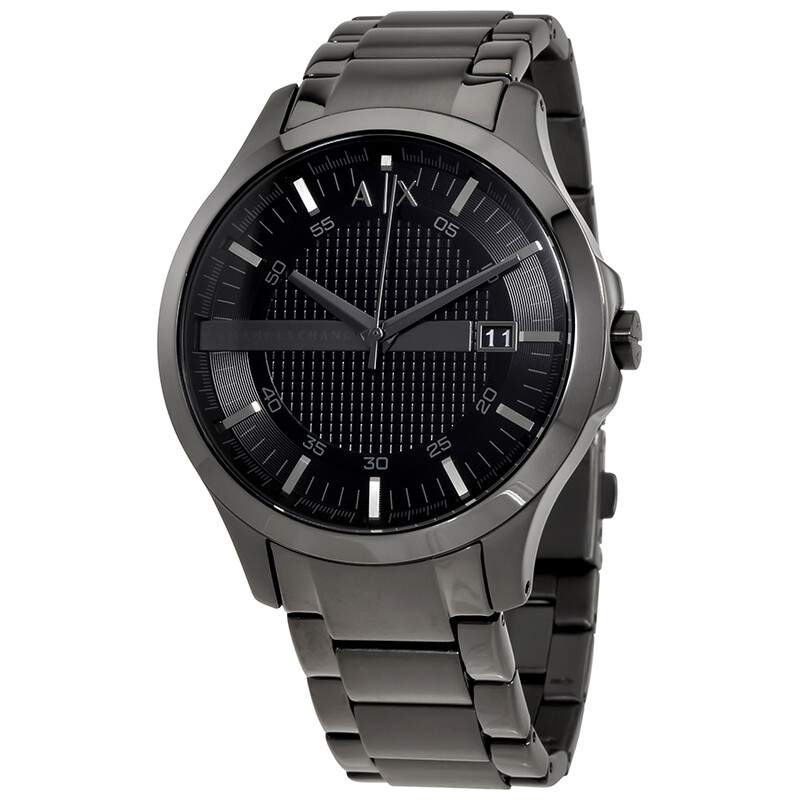 Armani Exchange Black Stainless Steel Black Dial Quartz Watch for Gents – AX7101