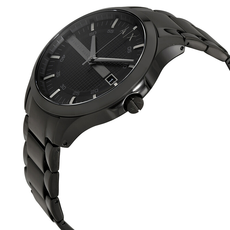 Armani Exchange Black Stainless Steel Black Dial Quartz Watch for Gents – AX7101 - Image 2