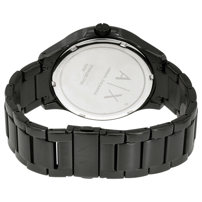 Armani Exchange Black Stainless Steel Black Dial Quartz Watch for Gents – AX7101 - Image 3