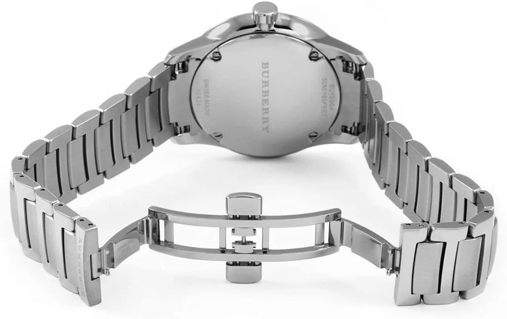 Burberry The Classic Silver Stainless Steel Silver Dial Quartz Watch for Gents – BU10004 - Image 2