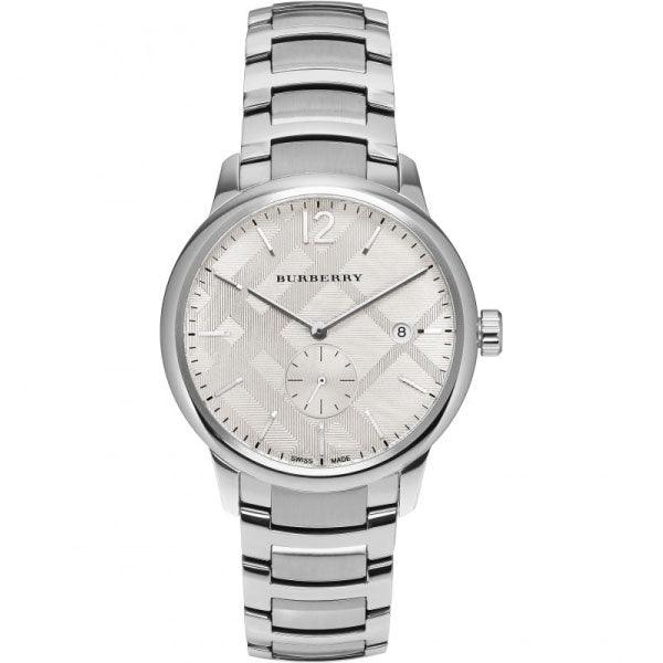 Burberry The Classic Silver Stainless Steel Silver Dial Quartz Watch for Gents – BU10004 - Image 3