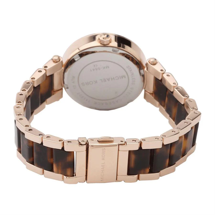 Michael Kors Parker Two-tone Stainless Steel Rose Gold Dial Quartz Watch for Ladies – MK5841 - Image 3