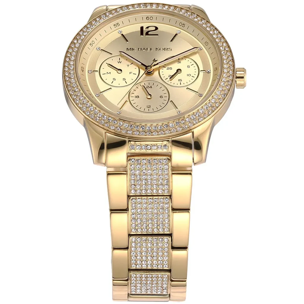 Michael Kors Tibby Gold Stainless Steel Gold Dial Quartz Watch for Ladies – MK-7292 - Image 2
