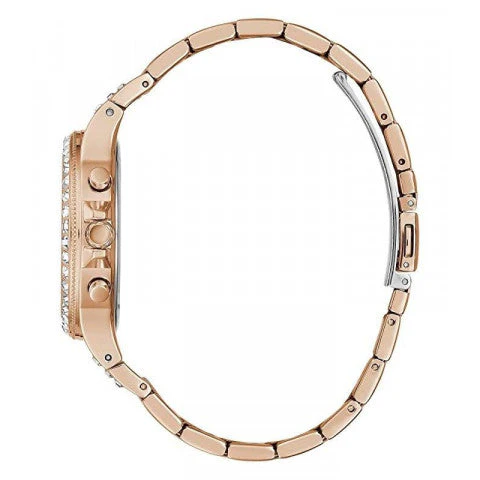 Guess Rose Gold Stainless Steel Rose Gold Dial Quartz Watch for Ladies – GW0320L6 - Image 5