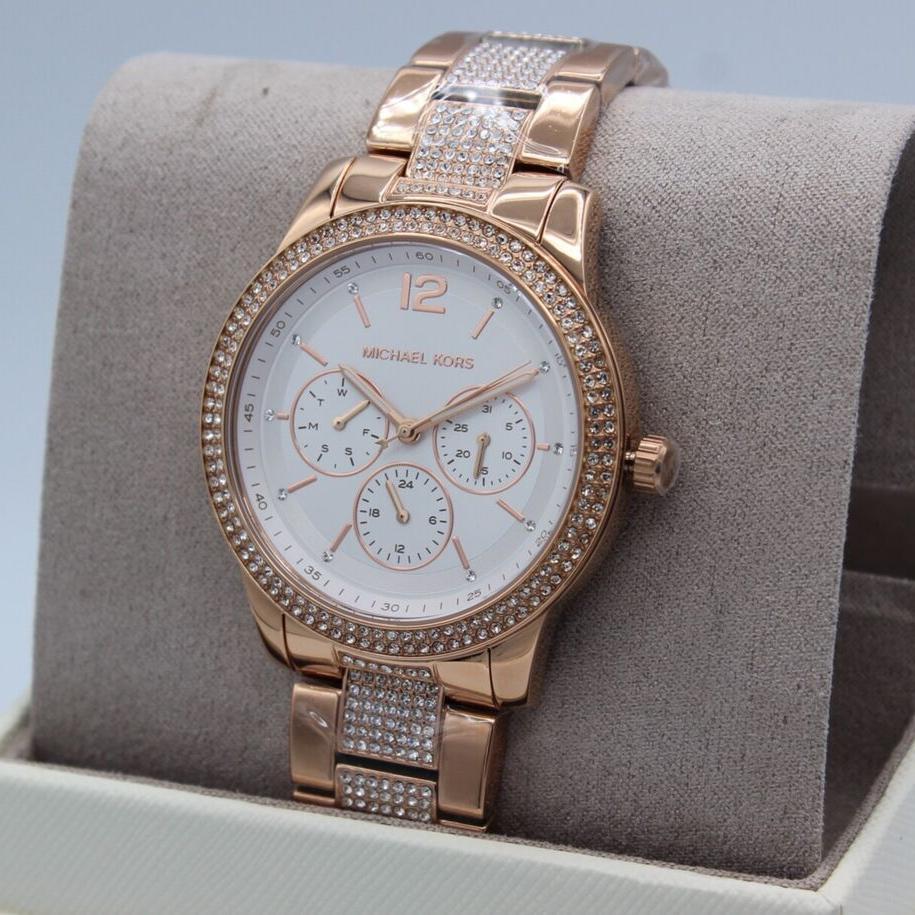 Michael Kors Tibby Rose Gold Stainless Steel Rose Gold Dial Quartz Watch for Ladies – MK-7293 - Image 2