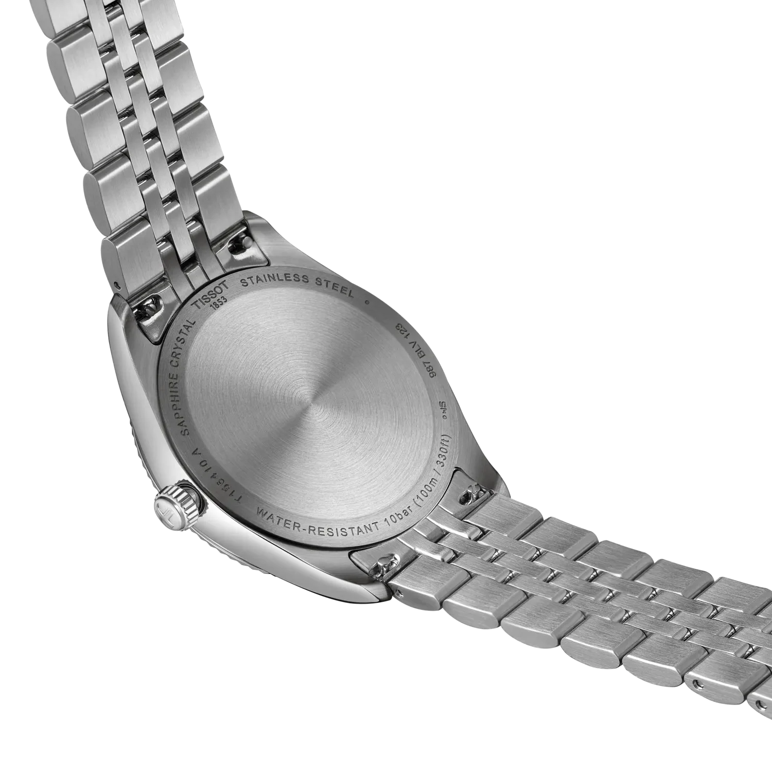 Tissot T-Classic Silver Stainless Steel Green Dial Quartz Watch for Gents - T156.410.11.091.00 - Image 2