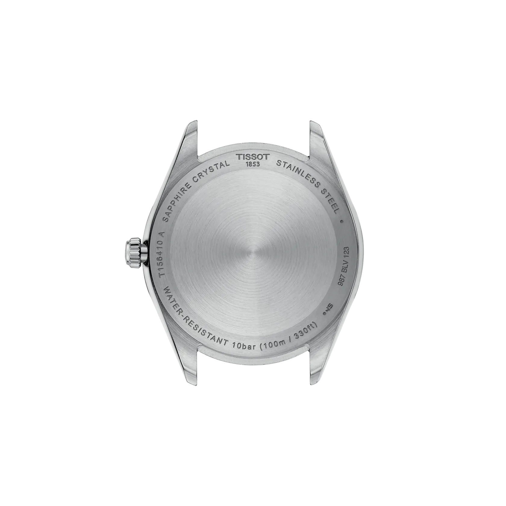 Tissot T-Classic Silver Stainless Steel Green Dial Quartz Watch for Gents - T156.410.11.091.00 - Image 5