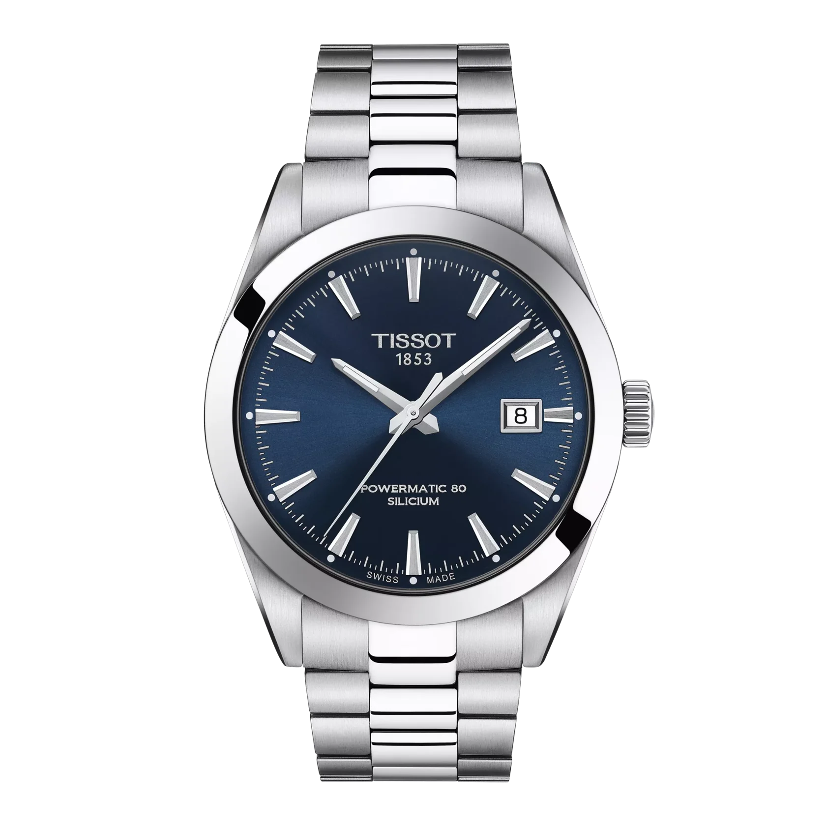 TISSOT Men’s Swiss Made Powermatic Silver Stainless Steel Blue Dial 40mm Watch T127.407.11.041.00