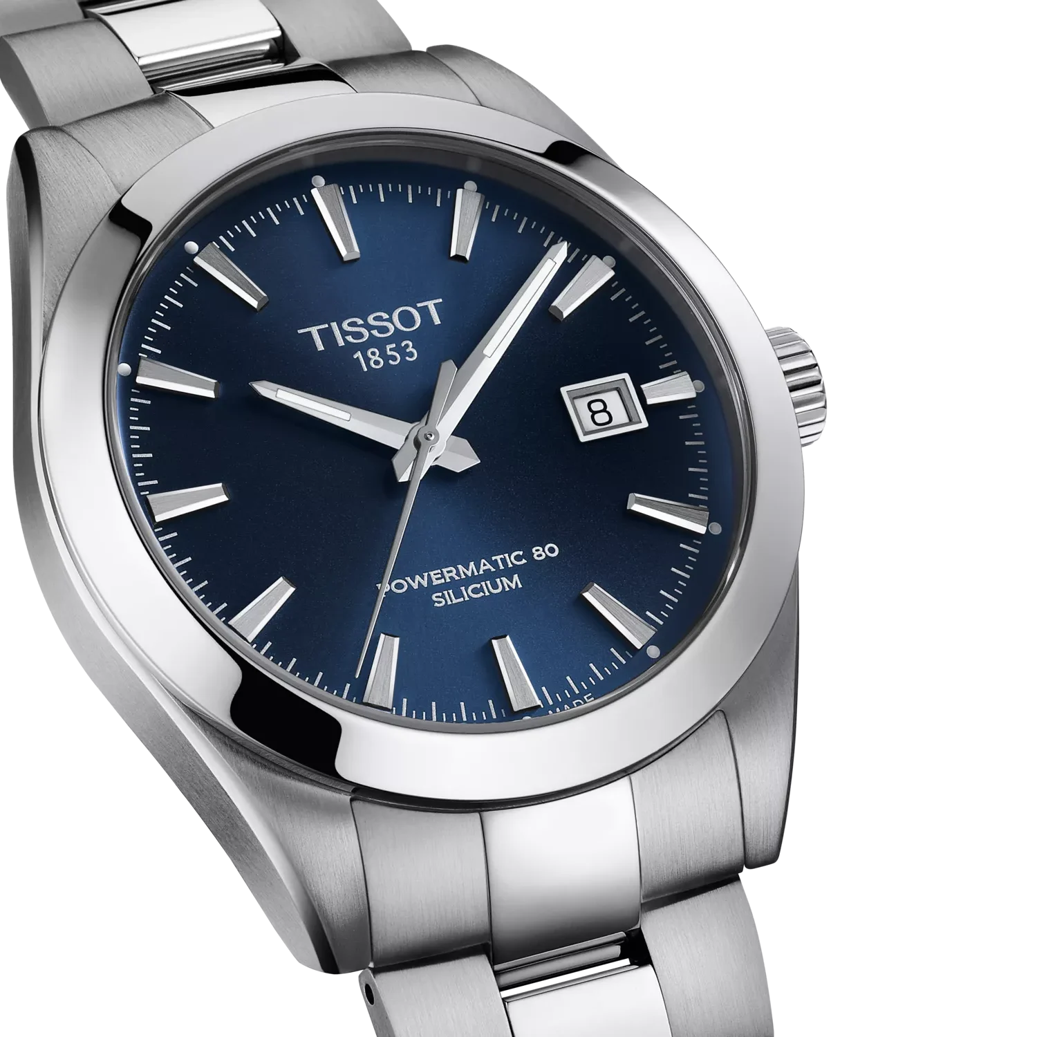 TISSOT Men’s Swiss Made Powermatic Silver Stainless Steel Blue Dial 40mm Watch T127.407.11.041.00 - Image 2