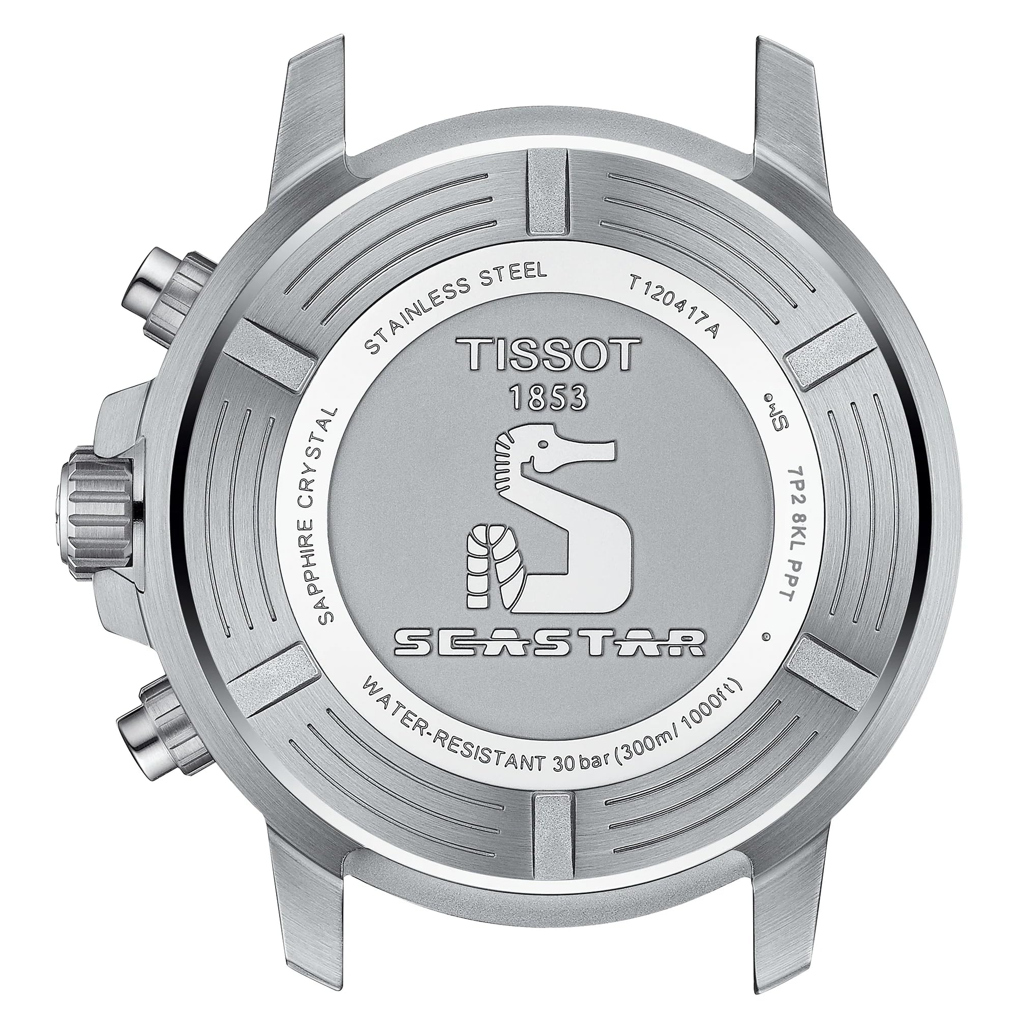 Tissot Chronograph Black Strap Men's Wrist Watches - T120.417.17.041.00, SEASTAR 1000 CHRONOGRAPH, T1204171704100 - Image 3