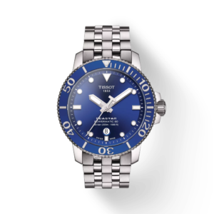 Tissot Seastar 1000 Powermatic 80 Blue Dial Silver Steel Strap Watch For Men - T120.407.11.041.00