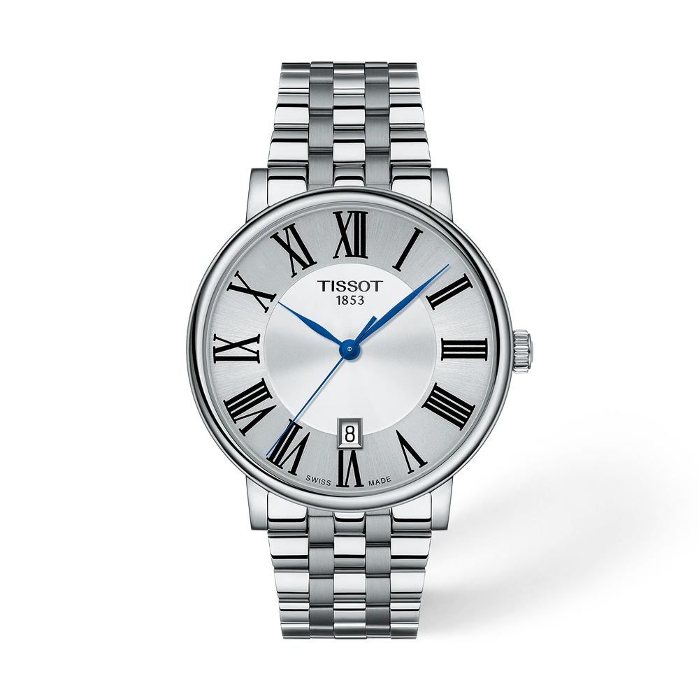 TISSOT Men’s Quartz Swiss Made Stainless Steel Silver Dial 40mm Watch T122.410.11.033.00