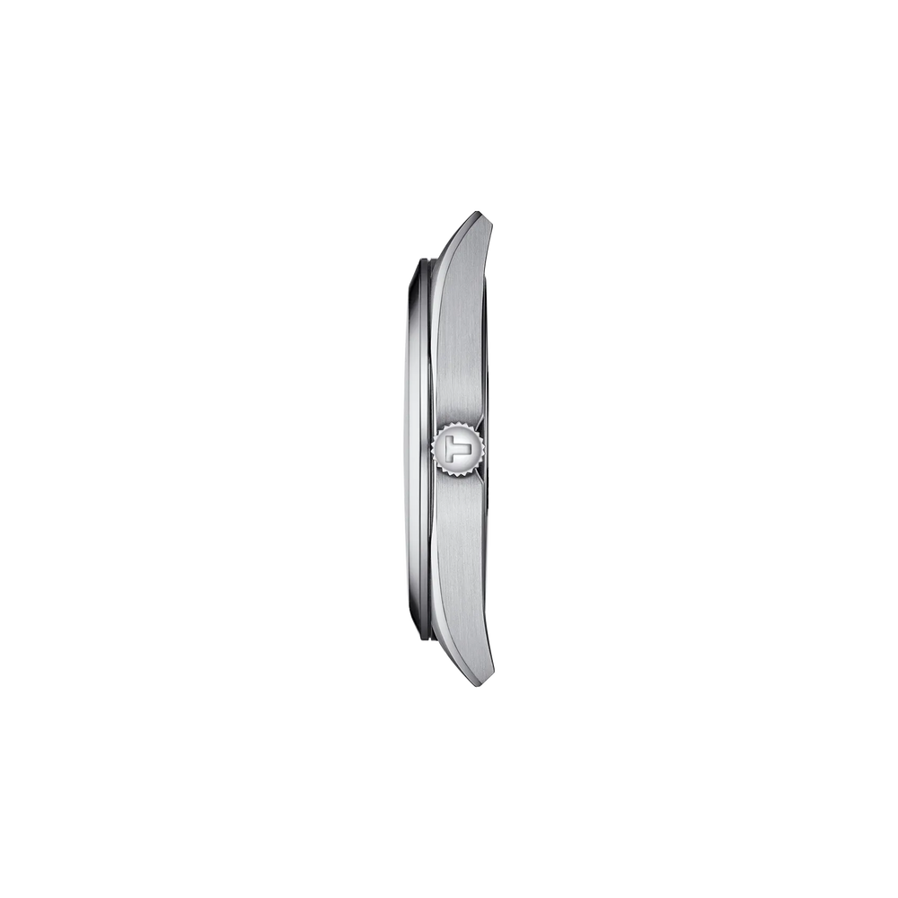 Tissot Gentleman Silver Stainless Steel Black Dial Quartz Watch for Men's - T127.410.11.051.00 - Image 2