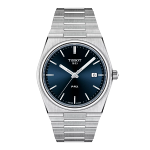 Tissot PRX Silver Stainless Steel Blue Dial Quartz Watch for Men's - T137.410.11.041.00