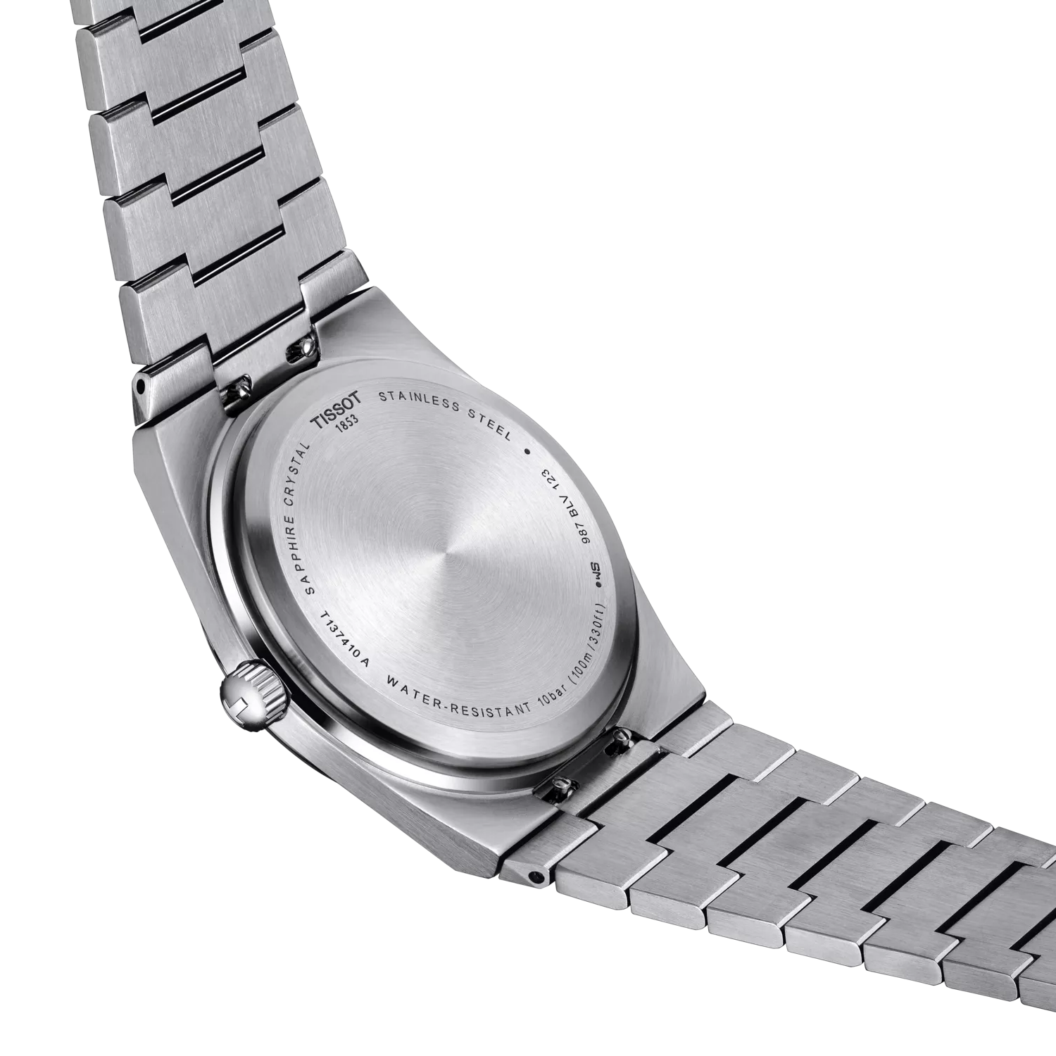 Tissot PRX Silver Stainless Steel Blue Dial Quartz Watch for Men's - T137.410.11.041.00 - Image 7