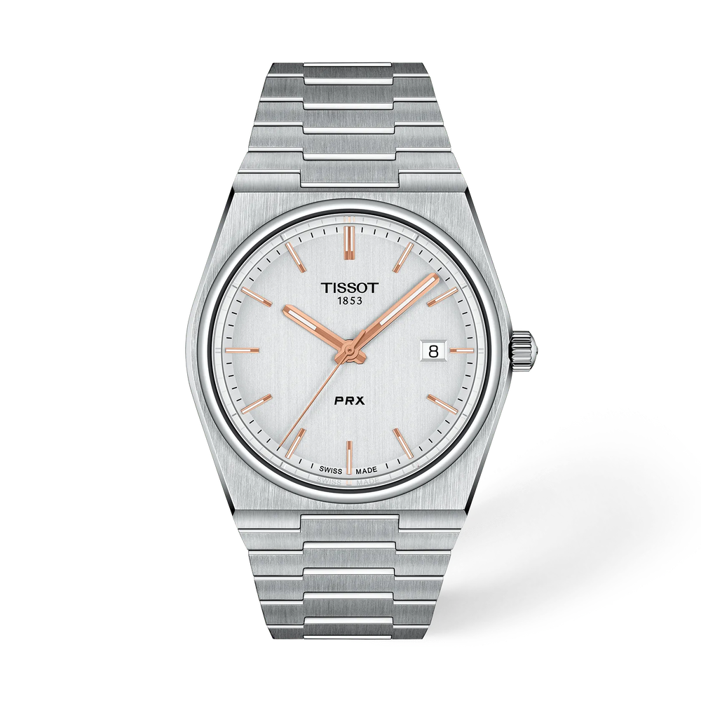 Tissot PRX Silver Stainless Steel Silver Dial Quartz Watch for Men's - T137.410.11.031.00