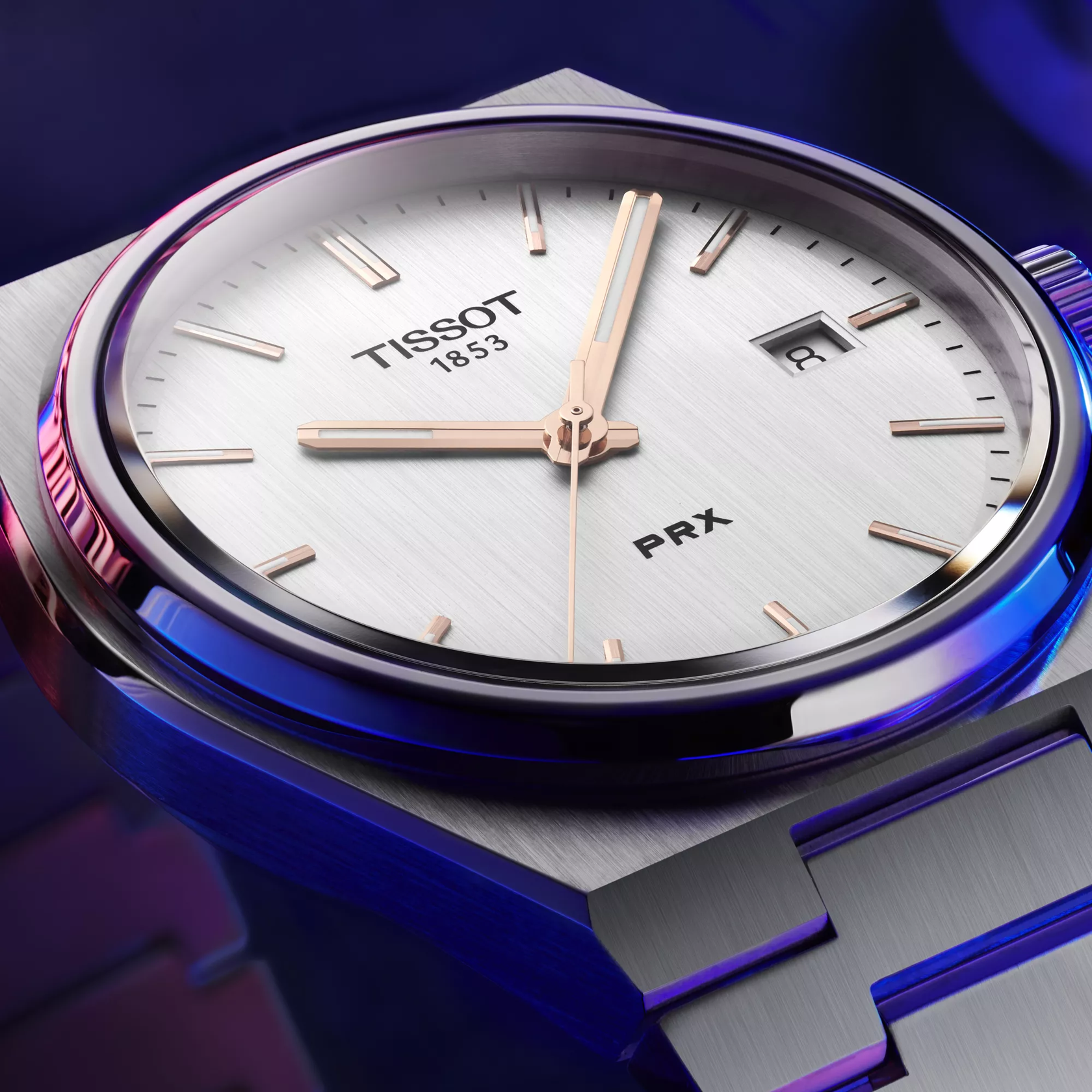 Tissot PRX Silver Stainless Steel Silver Dial Quartz Watch for Men's - T137.410.11.031.00 - Image 9