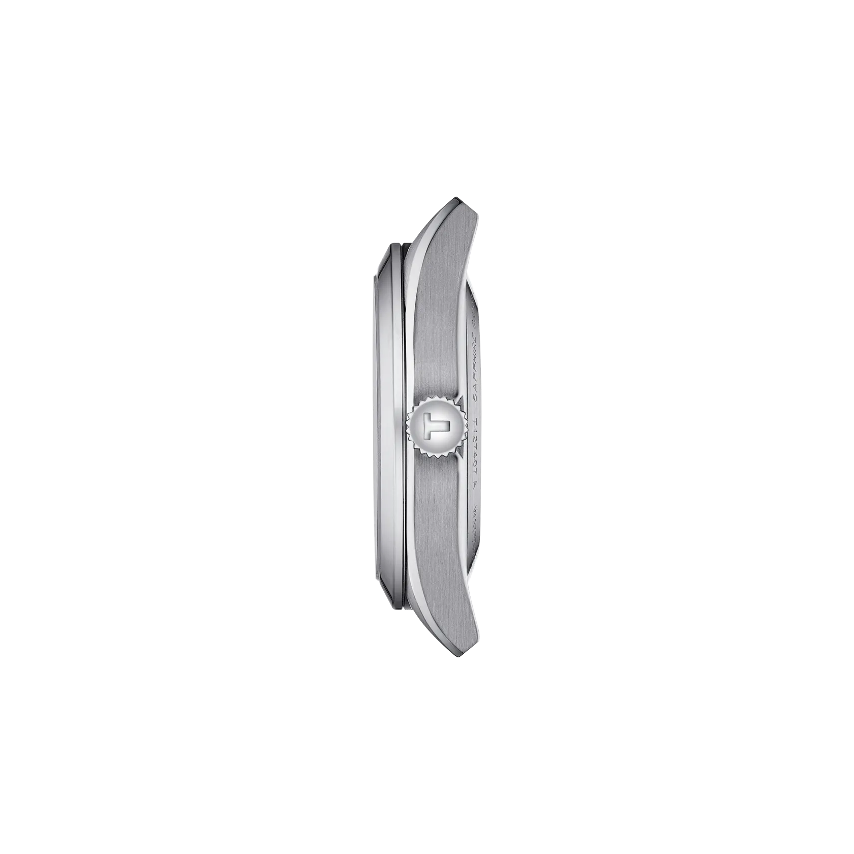 Tissot Classic Contemporary Silver Stainless Steel Black Dial Automatic Watch for Gents - T127.407.11.051.00 - Image 2