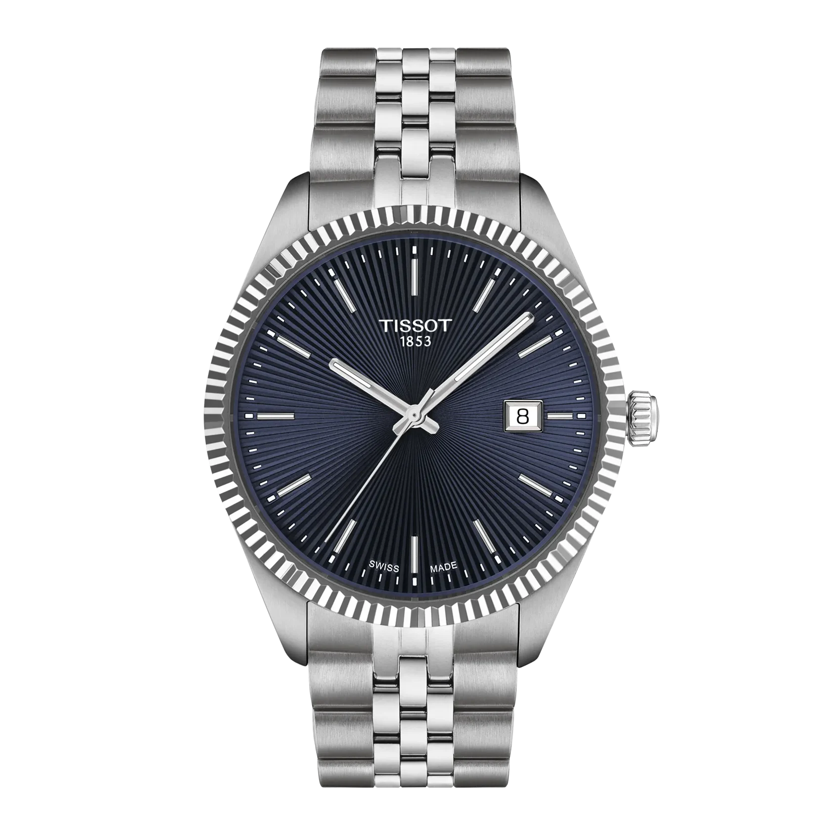 Tissot Men's Ballade (40mm) Blue Dial / Stainless Steel Bracelet T1564101104100