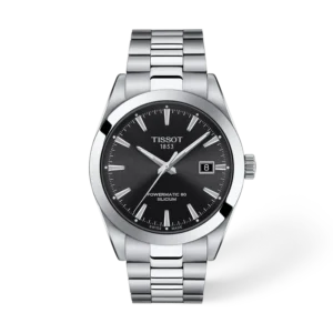 Tissot Classic Contemporary Silver Stainless Steel Black Dial Automatic Watch for Gents - T127.407.11.051.00