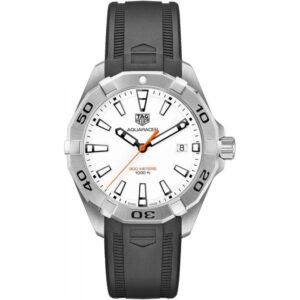 Tag Heuer  Aquaracer 300M 41MM White Dial Stainless Steel Rubber Strap Men's Watch WBD1111.FT8021